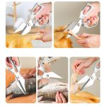 ✂️  HEAVY-DUTY KITCHEN SHEARS - Multi-Function for Poultry, Herbs & More, Comfort Grip & Dishwasher Safe, Includes Nut Cracker and Bottle Opener 🍗🔧 - Image 3
