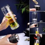 High-end Glass Tea Bottle with Infuser - Image 2