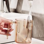 Luxury Gargle Cup with Toothbrush Slot - Image 7