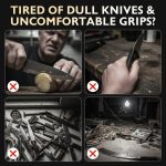 Meat Cleaver Knife with Sheath - Image 2