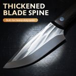 Meat Cleaver Knife with Sheath - Image 5