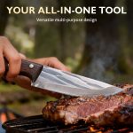 Meat Cleaver Knife with Sheath - Image 6