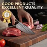 Meat Cleaver Knife with Sheath - Image 7