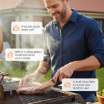 Meat Cleaver Knife with Sheath - Image 8