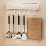 Multifunctional Wall-Mounted Knife Holder with Hooks - Image 2