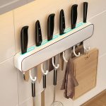 Multifunctional Wall-Mounted Knife Holder with Hooks - Image 7