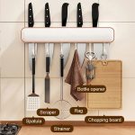 Multifunctional Wall-Mounted Knife Holder with Hooks - Image 5