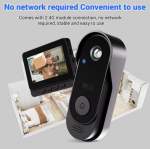 Wireless doorbell camera: 1080P, 170° angle, 4.3-inch screen, IPX65 outdoor waterproof, night vision - Image 9