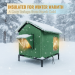 🏠 SCONTO DEL 50% A TEMPO LIMITATO! 🐈 Cuccia per gatti da esterno rialzata e resistente a ogni clima – Impermeabile, isolata e pieghevole 🌧️ - immagine 4