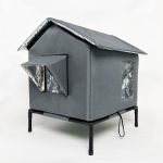 🏠 SCONTO DEL 50% A TEMPO LIMITATO! 🐈 Cuccia per gatti da esterno rialzata e resistente a ogni clima – Impermeabile, isolata e pieghevole 🌧️ - immagine 12